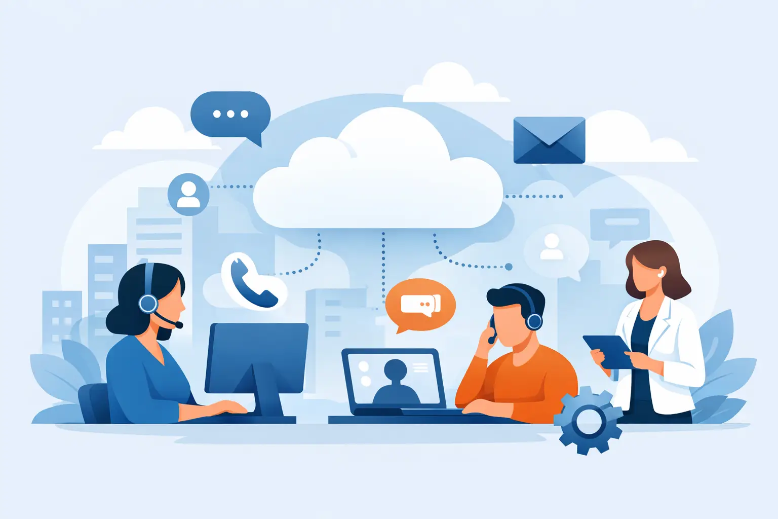 Contact centre as a service for SME