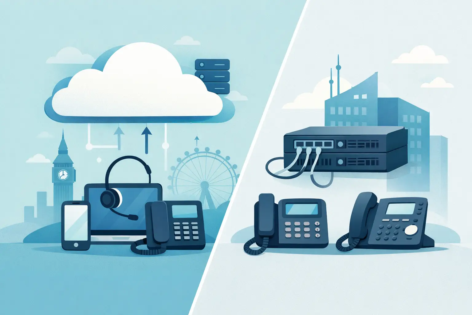Hosted Telephony vs PBX for UK Businesses